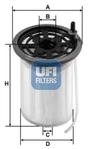 UFI 26.079.00 Топливный фильтр