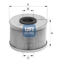 UFI 26.686.00 Топливный фильтр