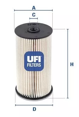 UFI 26.007.00 Топливный фильтр