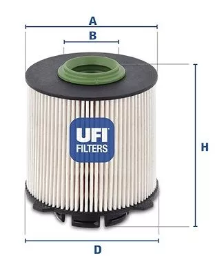 UFI 26.058.00 Топливный фильтр