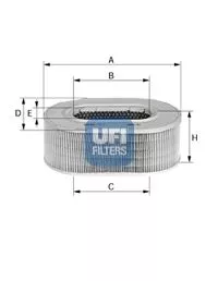 UFI 27.196.00 Повітряний фільтр