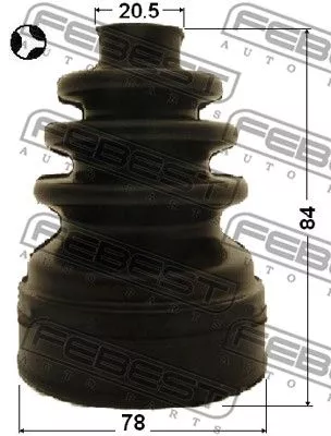 Febest 2715-S40T Пыльник шруса