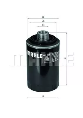 MAHLE ORIGINAL OC456 Оливний фільтр