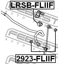 Febest 2923-FLIIF Стойка стабилизатора