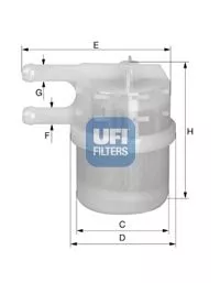 UFI 31.020.00 Топливный фильтр