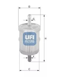 UFI 31.028.00 Топливный фильтр