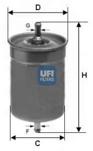 Топливный фильтр UFI 3150000 на RELIANT 