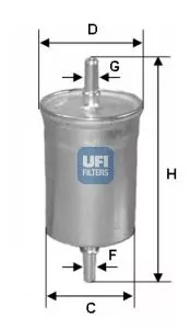 UFI 31.825.00 Топливный фильтр