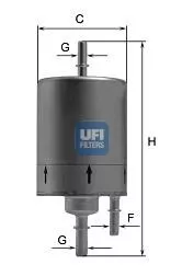 UFI 31.831.00 Топливный фильтр
