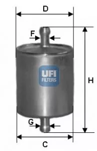 UFI 31.836.00 Топливный фильтр