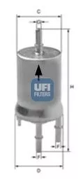 UFI 31.845.00 Топливный фильтр