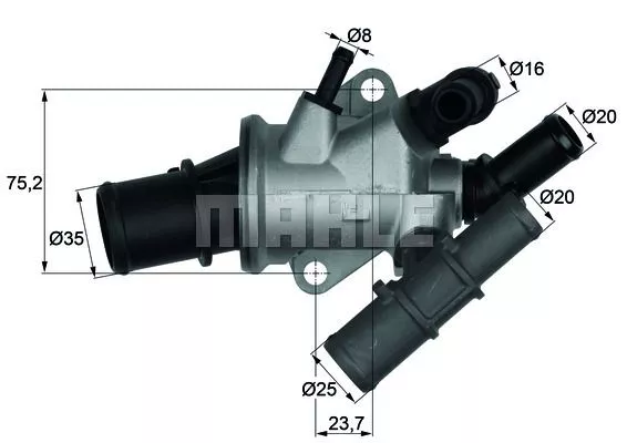 MAHLE ORIGINAL TI 165 88 Термостат