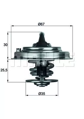 MAHLE ORIGINAL TX 34 87 D Термостат