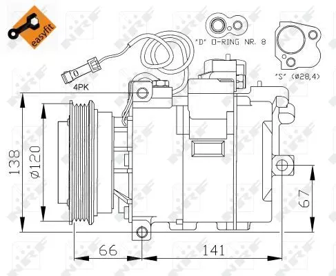 Nrf 32104 Компрессора кондиционера