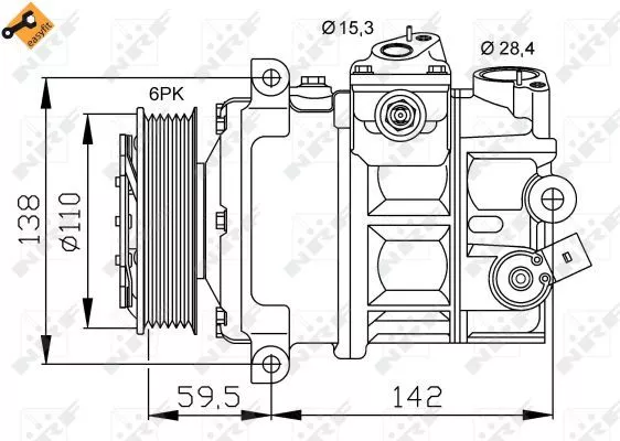 Nrf 32147 Компрессора кондиционера