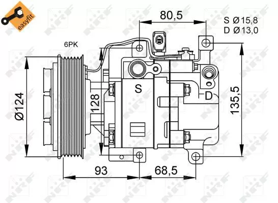 Nrf 32408 Компрессора кондиционера