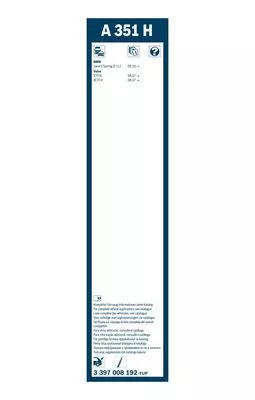 BOSCH 3 397 008 192 Щетки стеклоочистителя