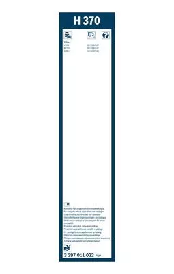 BOSCH 3397011022 Щетки стеклоочистителя