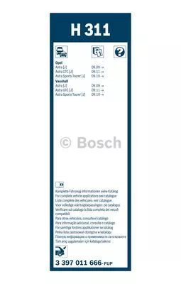 BOSCH 3397011666 Щетки стеклоочистителя