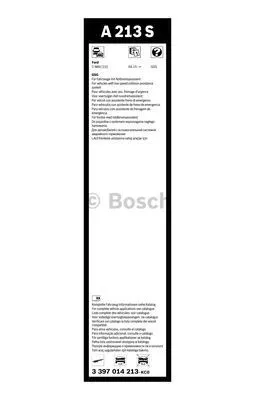BOSCH 3397014213 Щетки стеклоочистителя