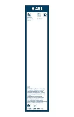 BOSCH 3 397 015 047 Щетки стеклоочистителя