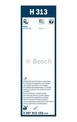 BOSCH 3397015193 Щетки стеклоочистителя