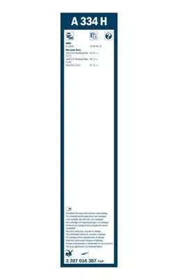 BOSCH 3397016387 Щетки стеклоочистителя