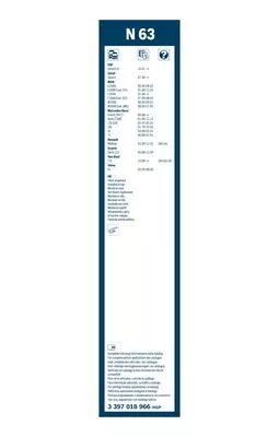 BOSCH 3 397 018 966 Щетки стеклоочистителя