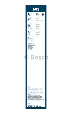 BOSCH 3 397 118 301 Щітки склоочисника