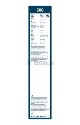 BOSCH 3397118307 Щетки стеклоочистителя