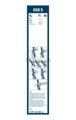 BOSCH 3397118308 Щетки стеклоочистителя