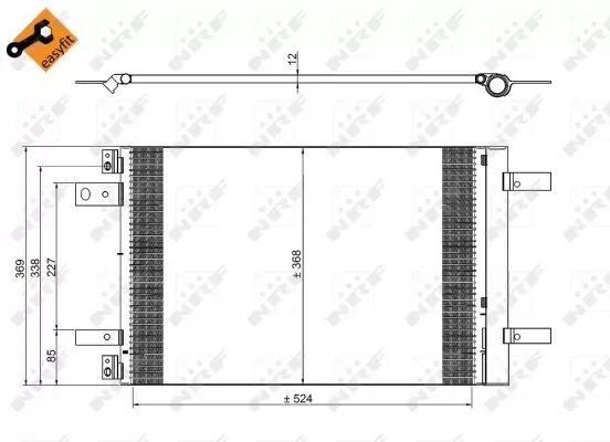 Nrf 350323 Радиатор кондиционера