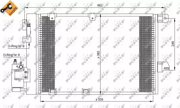 Nrf 35301 Радіатор кондиціонера