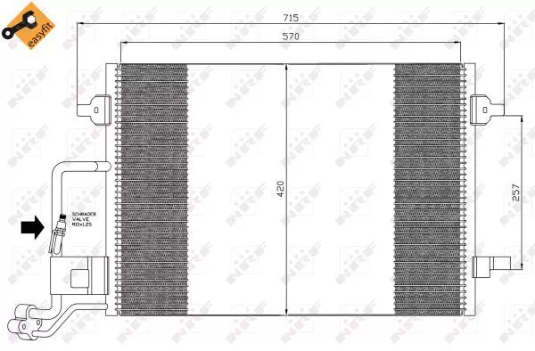 Nrf 35359 Радиатор кондиционера