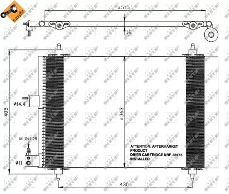 Nrf 35414 Радиатор кондиционера