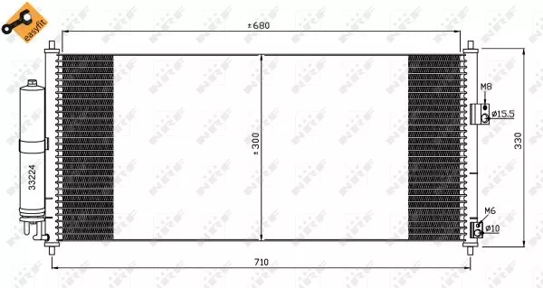 Nrf 35435 Радиатор кондиционера