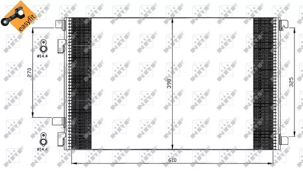 Nrf 35449 Радиатор кондиционера