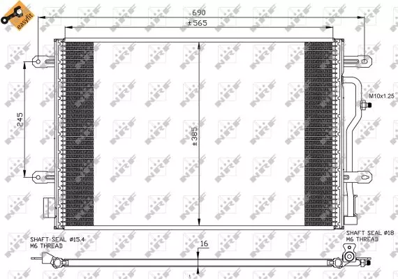 Nrf 35465 Радиатор кондиционера