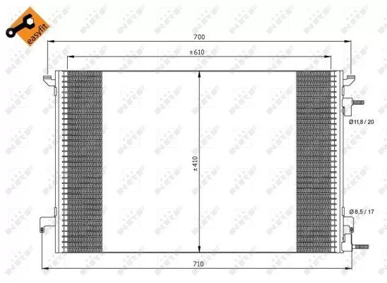 Nrf 35467 Радиатор кондиционера