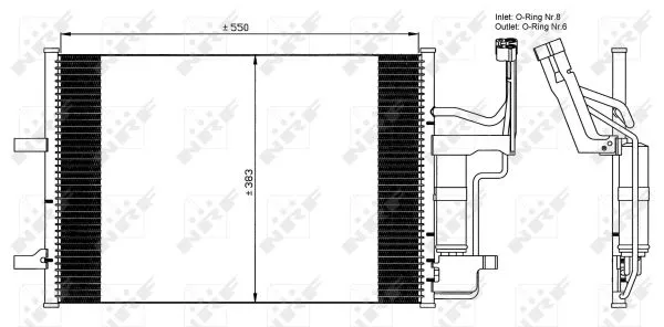 Nrf 35508 Радиатор кондиционера