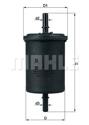 MAHLE ORIGINAL KL416/1 Паливний фільтр