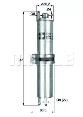 KNECHT KLH12 Топливный фильтр