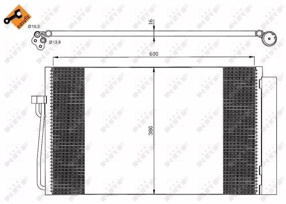 Nrf 35538 Радиатор кондиционера