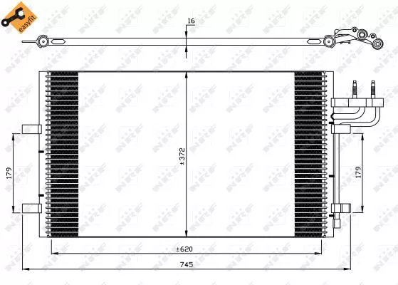 Nrf 35551 Радиатор кондиционера