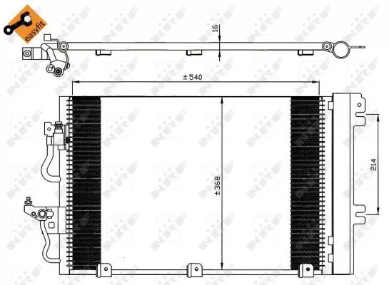 Nrf 35555 Радиатор кондиционера