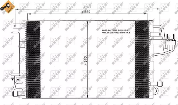 Nrf 35600 Радиатор кондиционера