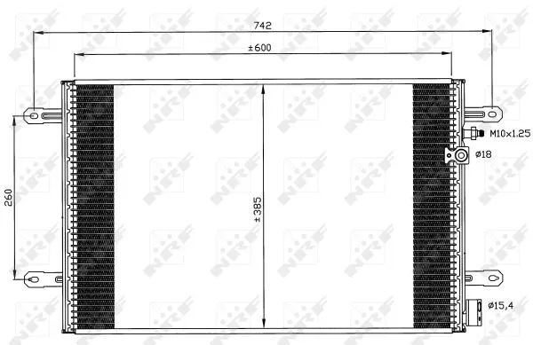 Nrf 35605 Радиатор кондиционера