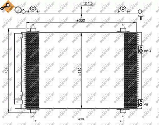 Nrf 35610 Радиатор кондиционера