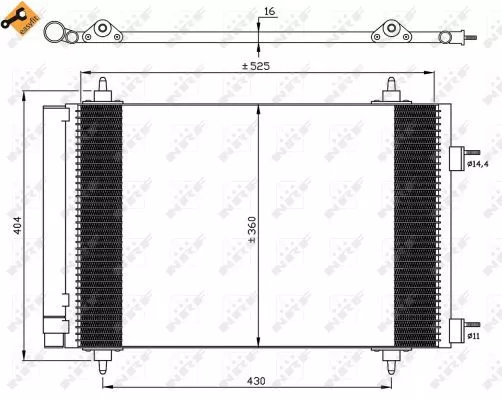 Nrf 35611 Радиатор кондиционера