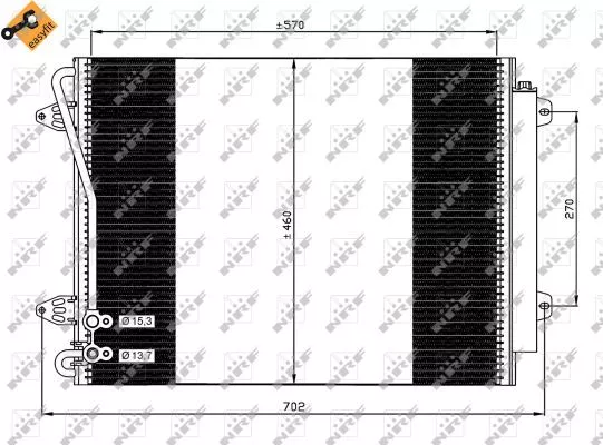 Nrf 35613 Радиатор кондиционера